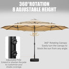 LEVELEVE 14FT Double-Sided Patio Umbrella - Image 2