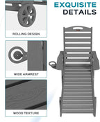 Ciokea Lounge Chair Outdoor, Oversized Chaise Lounge Chair - Image 5