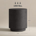 HOMCOM Round Side Table, Lightweight Accent Table - Image 3