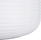 SAFAVIEH Outdoor Collection Nardo White Cement Ficonstone Planter Pot - Image 6