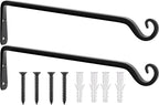Gtongoko 2 Pack 15 Inch Plant Hangers Outdoor Metal, Plant Hooks by Gtongoko