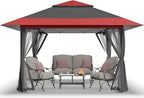 CROWN SHADES 11x11 Pop Up Gazebo, Patented One Push Outoor Canopy Tent by CrownShades