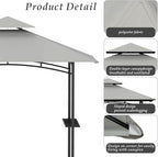 Grill Gazebo Replacement Top, 5 * 8 Outdoor BBQ Top Cover, Double Layer BBQ - Image 4