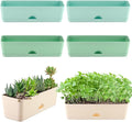 6 Pack Rectangle Planter 16 Inch Window Boxes Planters Rectangular Large Window by KvyusFlourish
