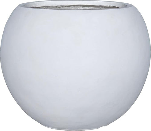 13.5 H x 17" Dia Round Fiberstone Planter by Panlaolao