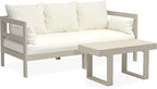 Milliard Outdoor Sofa Patio Furniture Set, Modern Wood Couch by Milliard