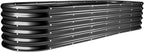 Land Guard 8×2×1.5ft Galvanized Raised Garden Bed Kit, Raised Garden Boxes by LandGuard
