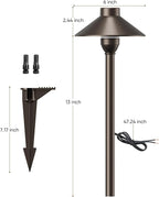 PARTPHONER Low Voltage Landscape Lighting 6-Pack, Aluminum 12V Pathway Lights - Image 7