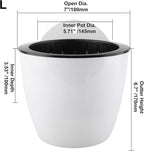 Homend 7 Pack Self Watering Hanging Planters, L Size, Suitable - Image 2