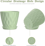 6 Inch Plant Pots, 6 Pack Indoor Flower Pots, Planters - Image 3