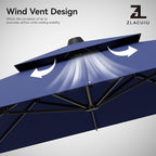 9x12FT Cantilever Patio Umbrella - Image 5