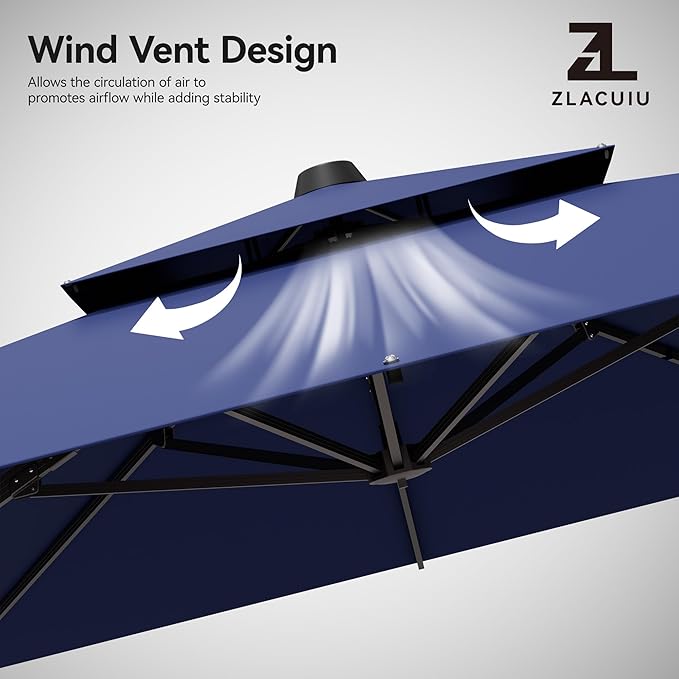 9x12FT Cantilever Patio Umbrella - Image 5