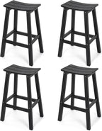 Stoog All-Weather Bar Stools Set of 4, Low Maintenance, by Stoog