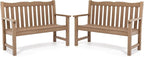 Stoog Outdoor Benches Set of 2, 2-Person Poly Lumber Garden Bench by Stoog