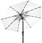 Best Choice Products 10ft Solar Polyester LED Lighted Patio Umbrella w/Tilt by BestChoiceProducts