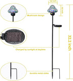 Solar Outdoor Lights Decorative Solar Glass Mushroom Lights Waterproof LED - Image 5