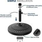wikiwiki 80 Lbs HDPE Round Patio Umbrella Base, Weighted Umbrella Stands Fits - Image 4