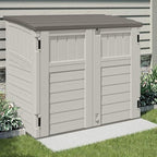 Suncast 4 Pack 34 Cu Ft Capacity Horizontal Outdoor Storage Shed - Image 3
