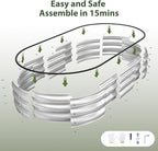 Raised Garden Bed Kit, Large Metal Raised Beds - Image 7