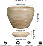 Planter 8 Inch - Indoor/Outdoor Ceramic Plant Pot - Image 3