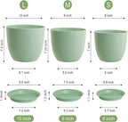 Medium Plant Pots 10/9/8 inch, Flower Pots - Image 3