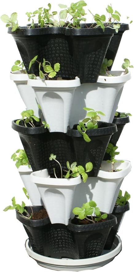 Mr. Stacky Multiple Color 5 Layer 13inch Vertical Planter - Image 3