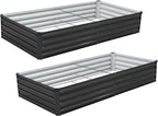 2 Pack 6x3x1FT Galvanized Raised Garden Bed Kit, Outdoor Metal Planter Box - Image 8