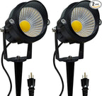 LED Outdoor Landscape Spotlight - 120V 12W Warm White Waterproof Spot Lights by DOBELAY-BackyardAmbianceCreator