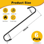 6 Pack 10 Inch Large S Hooks for Hanging Plants, Bird House, Kitchenware - Image 2