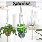 3 Pack Macrame Plant Hanger Indoor Hanging Planter - Image 5