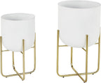 Deco 79 Metal Indoor Outdoor Planter Large Planter Pot by Deco79