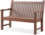 Psilvam Garden Bench, 2-Person Poly Lumber Patio Bench, All-Weather Outdoor by PsilvamGardenFurniture