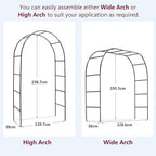 Garden Arch Trellis Metal Garden Arbor - Image 2