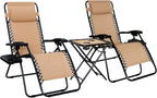 Amazon Basics Outdoor Textilene Adjustable Zero Gravity Folding Reclining by AmazonBasics