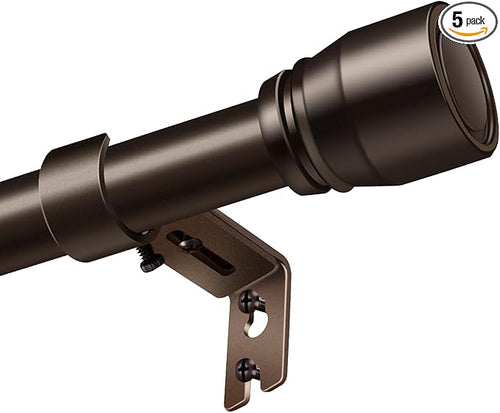 2 PACK 1” Diameter brown curtain rod Itself is 30 to 90 inch. 1 Pack Fits 30-84 by Unknown