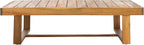SAFAVIEH Outdoor Collection Duncan Natural Brown Slatted Top Solid Wood Coffee by SAFAVIEH