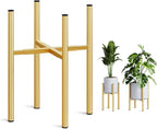 Adjustable Metal Plant Stand Indoor, Mid Century Modern Outdoor Planter Holder by HomecourtyardsInterio