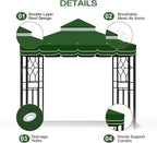 10x10 Canopy Replacement Top Double Tiered Gazebo Cover - Image 3