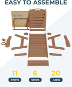 Outdoor Chaise Lounge Chair Set of 2, Patio Lounge Chairs - Image 7