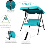 Tangkula 2 Person Porch Swing, Outdoor Swing - Image 6