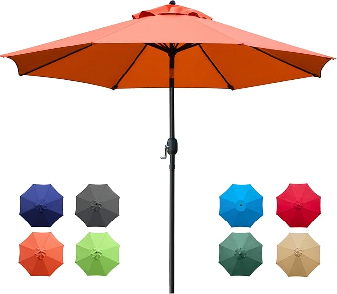 Sunnyglade 9Ft Patio Umbrella Outdoor Table Umbrella by Sunnyglade