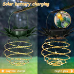 4 Pack Outdoor Solar Hanging Lantern Lights - Image 5