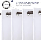 PureFit Outdoor Curtains for Patio Waterproof Weatherproof, UV Resistant - Image 4