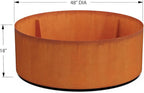 PLANTERCRAFT Corten Steel Metal Planter Box, Round Sizes, Modern Garden Steel - Image 5