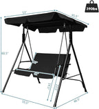 Tangkula 2 Person Porch Swing, Outdoor Swing - Image 4