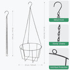 Metal & Macrame Plant Hanger Indoor/Outdoor Use – Heavy Duty Hanging Planter - Image 3
