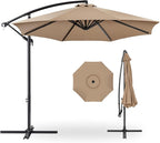 Best Choice Products 10ft Offset Hanging Market Patio Umbrella w/Easy Tilt by BestChoiceProducts