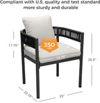 Grand patio 5-Piece Outdoor Dining Set - Image 4