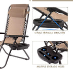 Set of 2 Zero Gravity Chairs Lounge Chair - Image 6