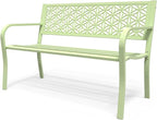 VINGLI 50" Outdoor Bench Metal by VINGLI